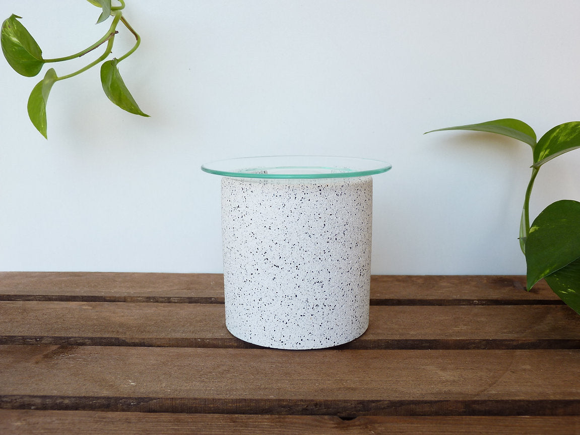 Brûle-parfum artisanal - Effet Granit | Lumineuses Créations