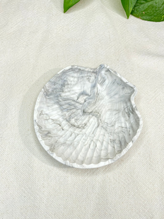Coupelle Coquillage Marbré Gris