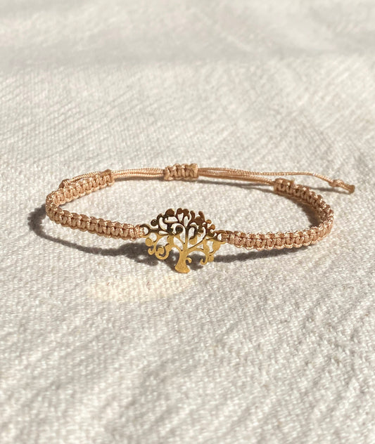 Bracelet fin en macramé - Arbre de Vie | Lumineuses Créations