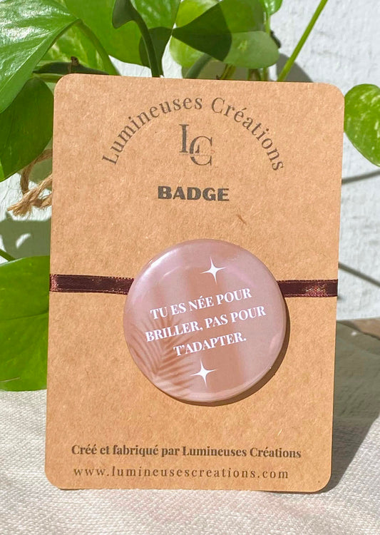 Badge à messages - 58 mm