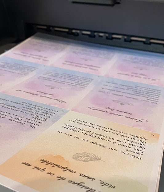 Oracle - Pensées positives - Lumière d'hypersensibilité - à imprimer