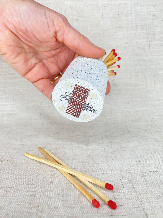 Petit pot haut - Granit gris