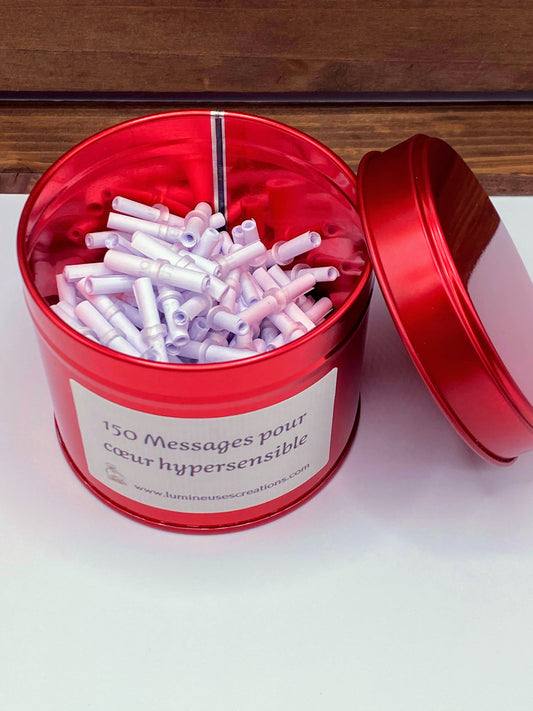 Pot à messages - 150 messages pour coeur hypersensible
