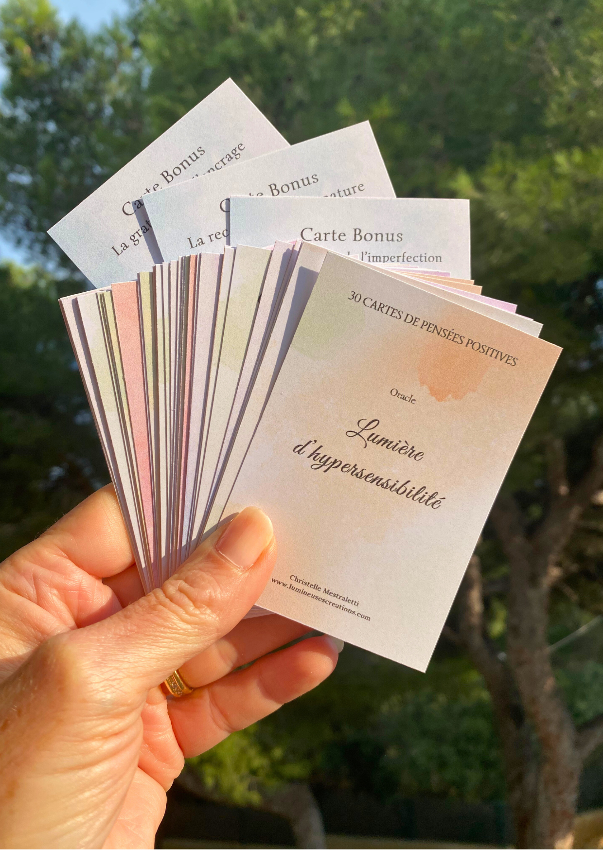 Oracle - Pensées positives - Lumière d'hypersensibilité - à imprimer