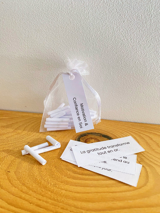 Pot à messages + 1 sachet de 30 messages | Lumineuses Créations