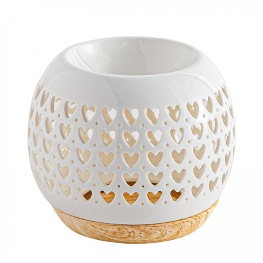 Brûle-parfum en céramique Coeur - Sélection | Lumineuses Créations