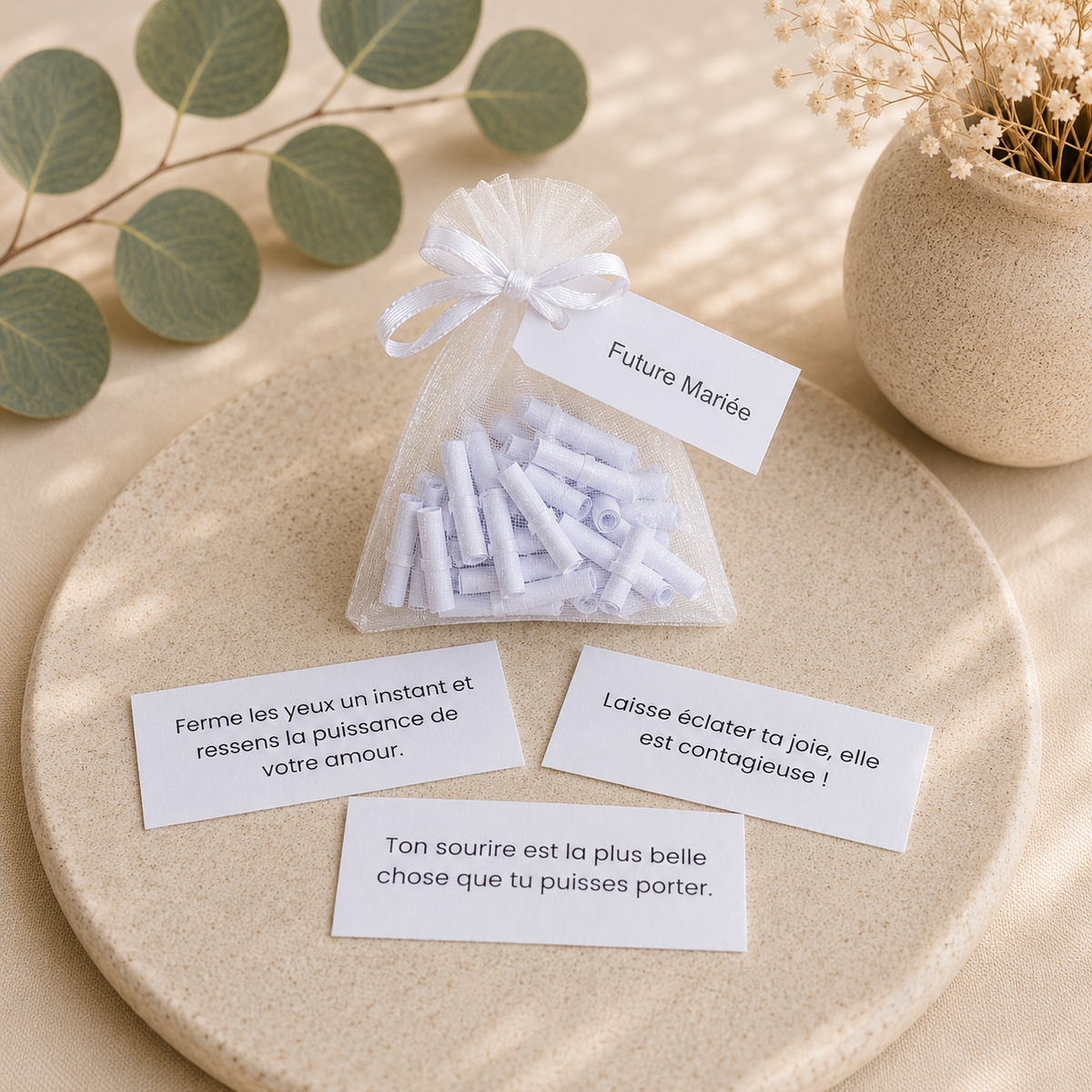 FUTURE MARIÉE - Sachet 30 messages inspirants à piocher