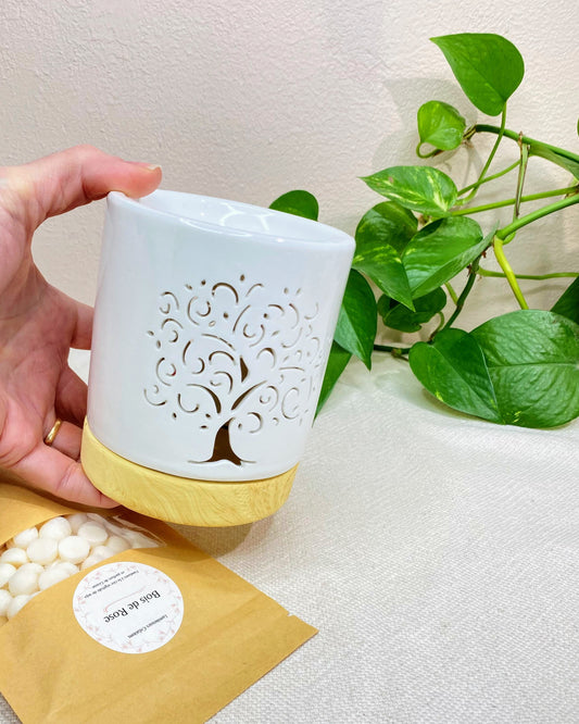 Brûle-parfum en céramique - Arbre de Vie