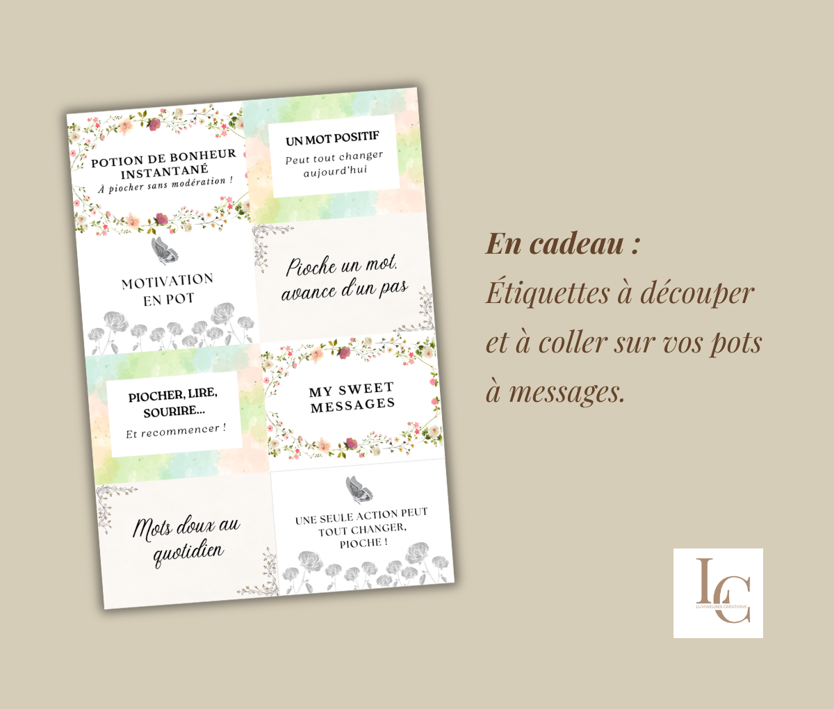 Messages positifs - 420 affirmations positives à imprimer