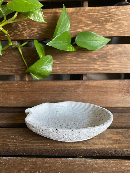 Coupelle Coquillage effet granit gris