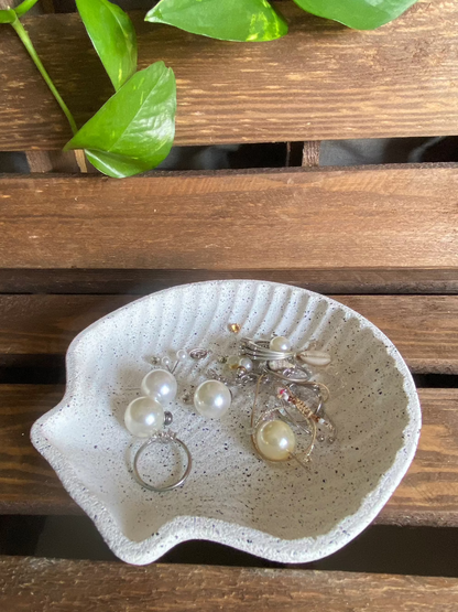 Coupelle Coquillage effet granit gris
