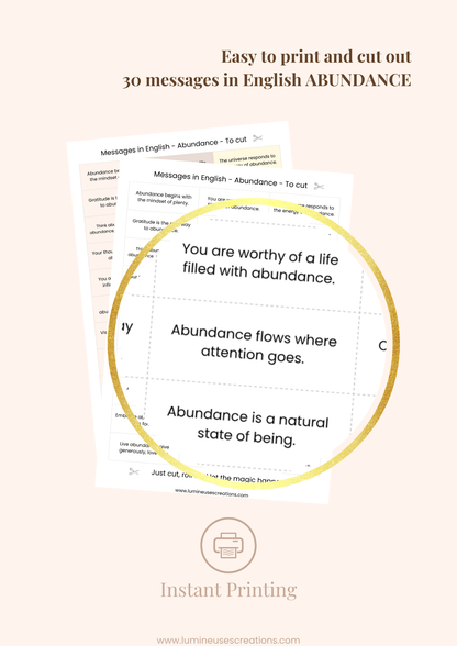 ABUNDANCE - 30 inspirational messages (digital version) | Download