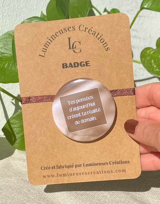 Badge à messages - 58 mm