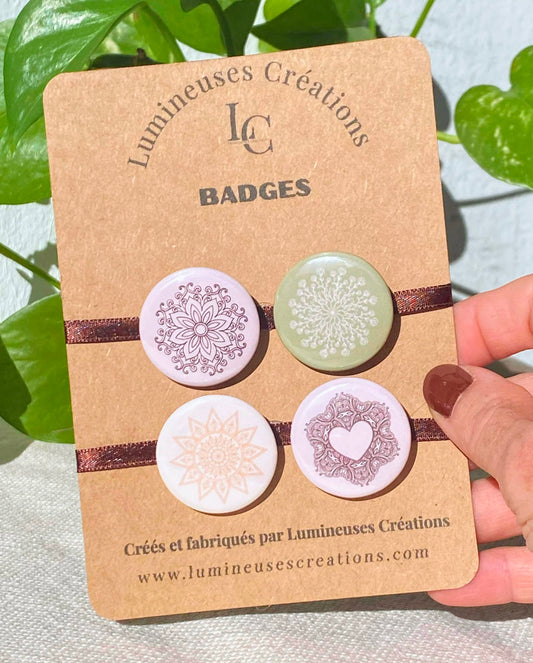 Badges à messages et design inspirants - 32 mm