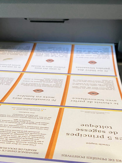 Oracle - Pensées positives - Les 5 principes de la sagesse toltèque - à imprimer