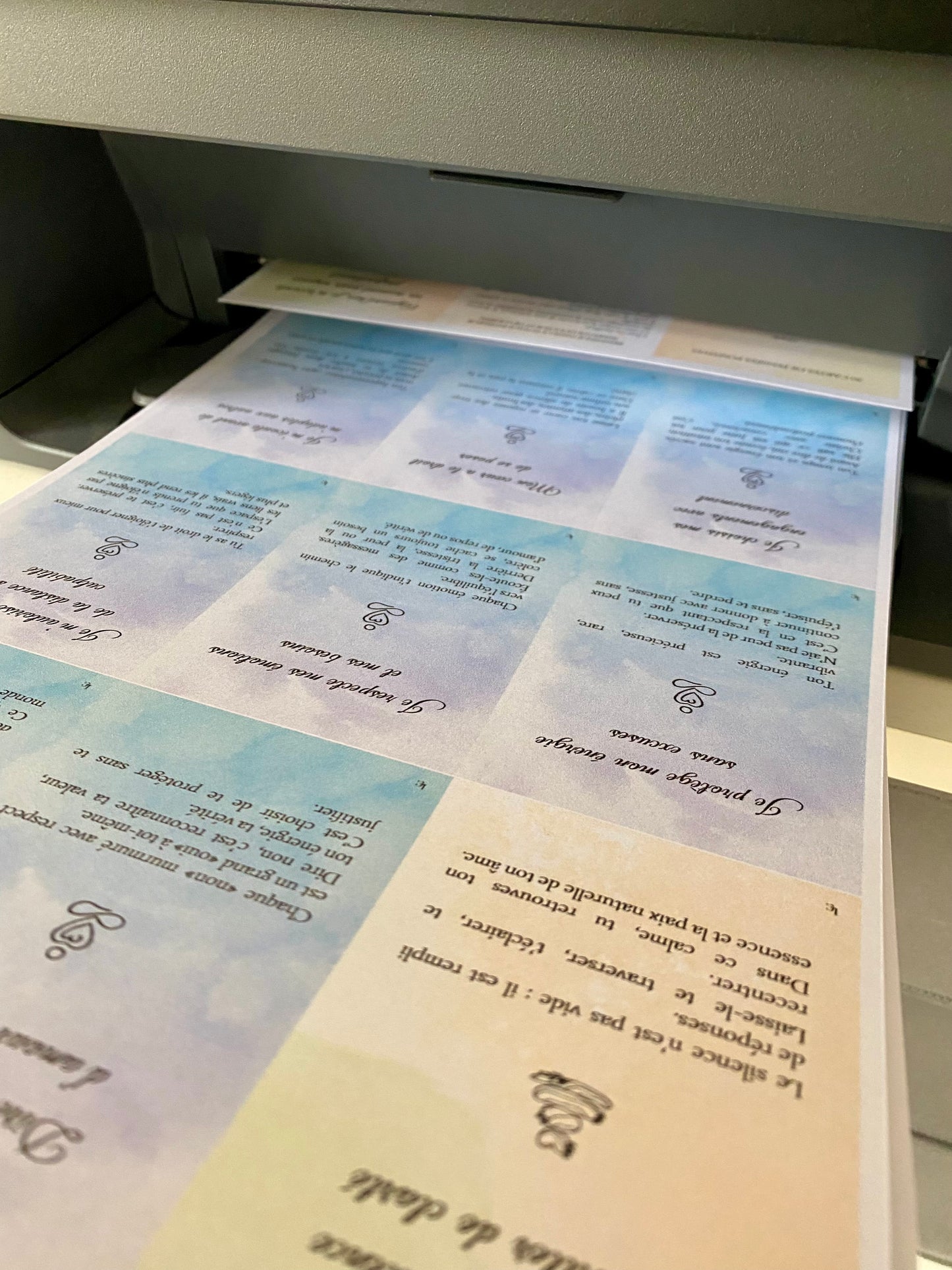 Oracle - Pensées positives - L'Âme en équilibre - à imprimer