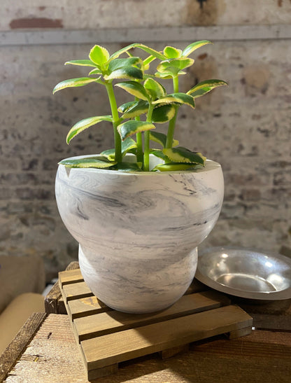 Encensoir - Cache-pot - Marbré gris | DERNIÈRE PIÈCE !