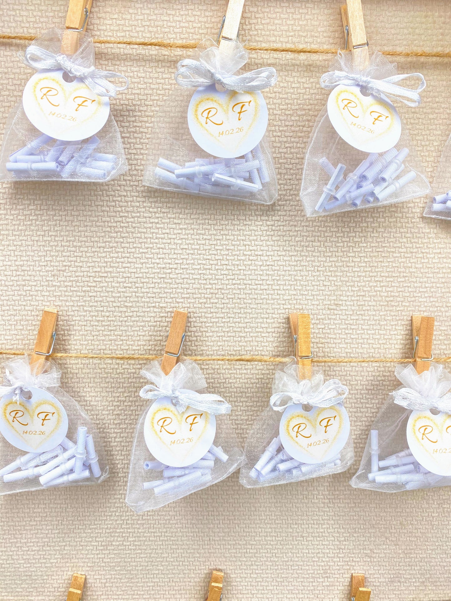 Cadeaux invités - Sachets de 12 messages