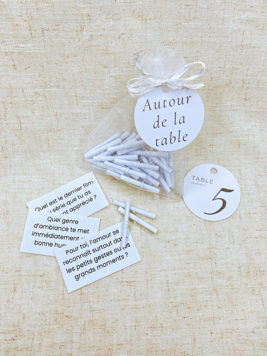 Autour de la table - Messages pour créer des échanges naturels entre invités