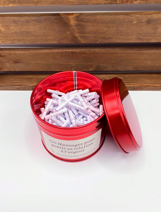 Pot à messages - 150 messages pour GUÉRIR SA RELATION À L'ARGENT
