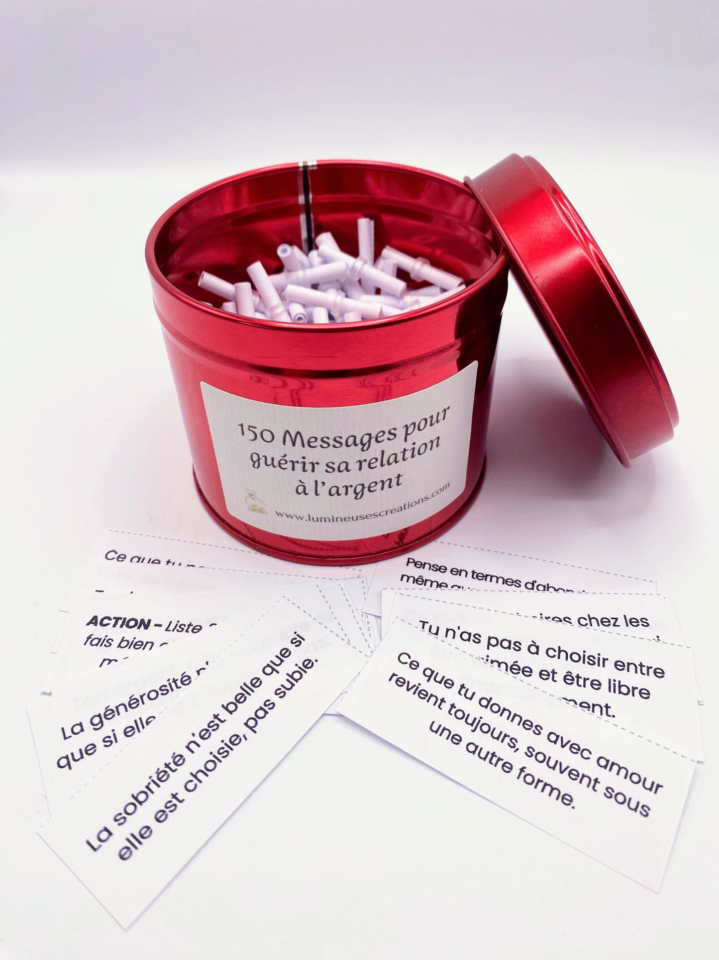 Pot à messages - 150 messages pour GUÉRIR SA RELATION À L'ARGENT
