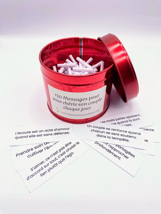 Pot à messages - 150 messages pour CHÉRIR SON COUPLE CHAQUE JOUR