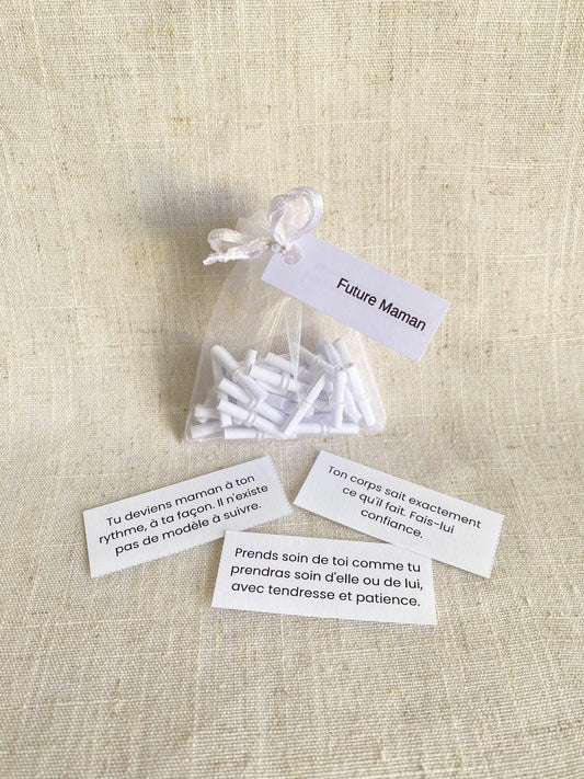 FUTURE MAMAN - Sachet 30 messages inspirants à piocher