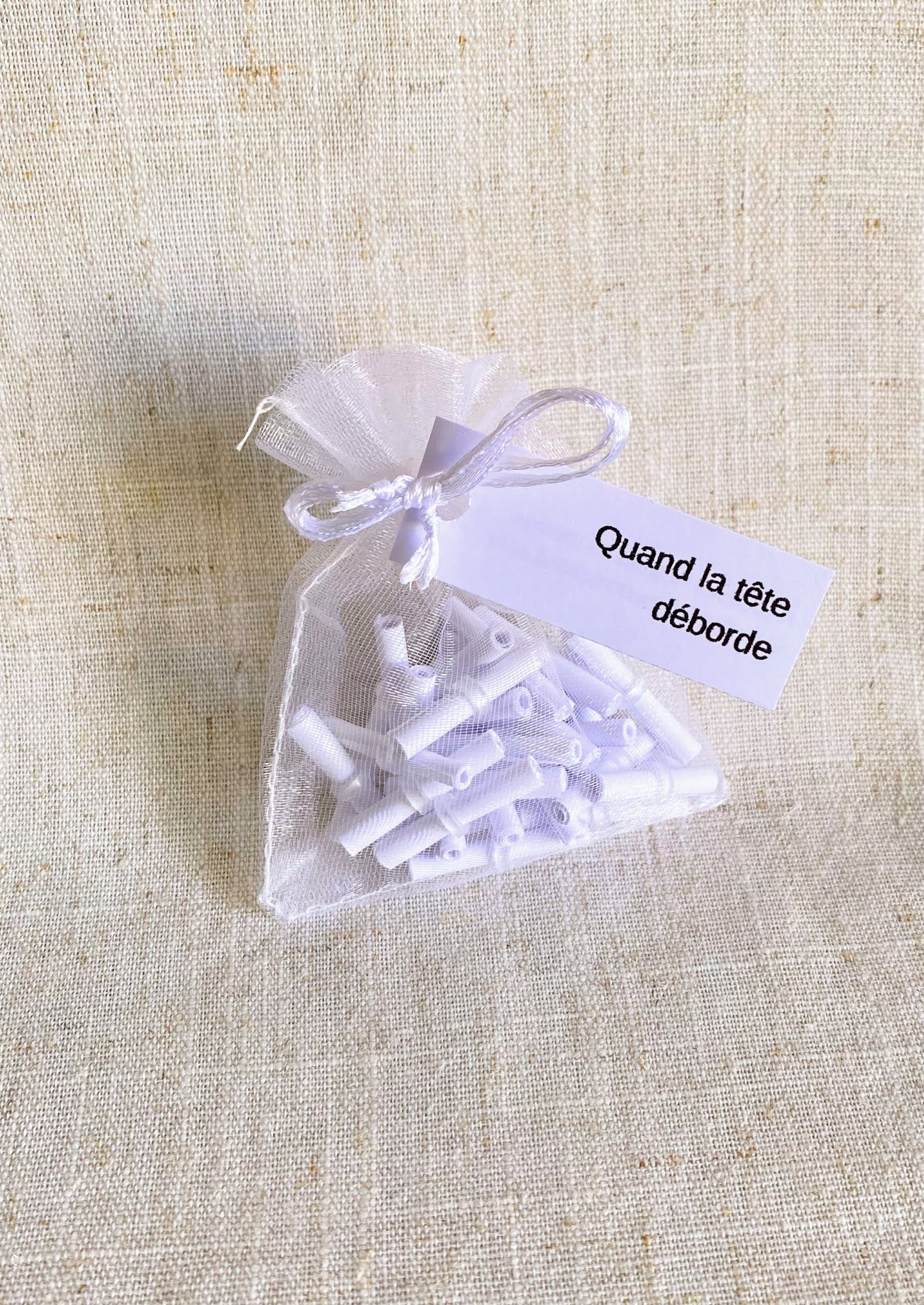 QUAND LA TÊTE DÉBORDE - Sachet de 30 messages inspirants à piocher
