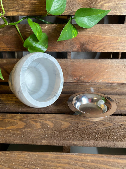 Encensoir - Brûleur d'encens - Marbré gris | Lumineuses Créations