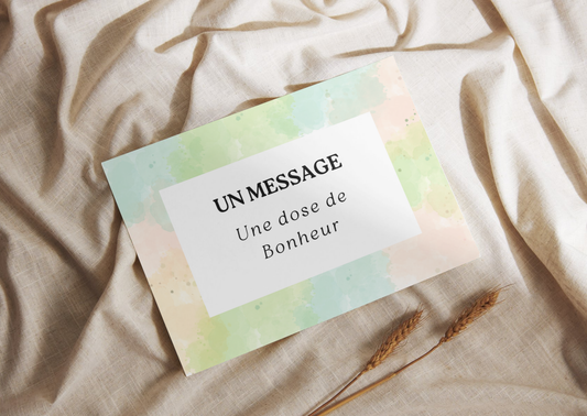 Étiquette pour Pots à messages - Aquarelle - Inscription au choix - À imprimer
