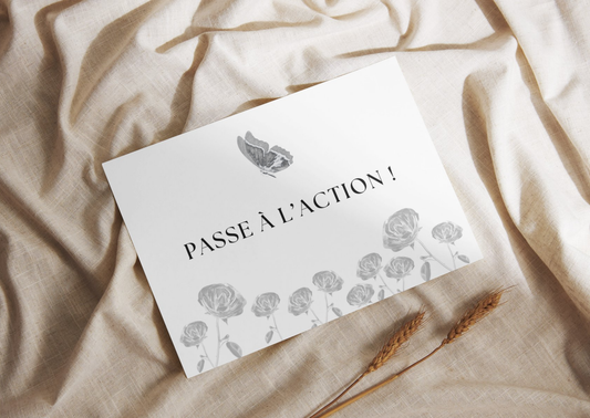 Étiquette pour Pots à messages - Papillon - Inscription au choix - À imprimer