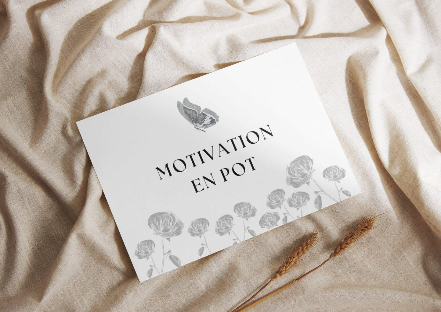 Étiquette pour Pots à messages - Papillon - Inscription au choix - À imprimer