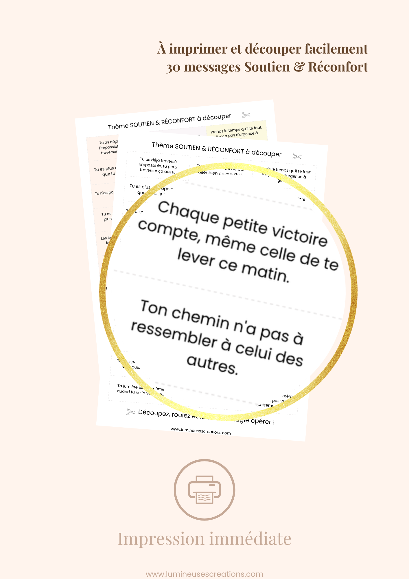 SOUTIEN & RÉCONFORT - 30 messages inspirants (version numérique)