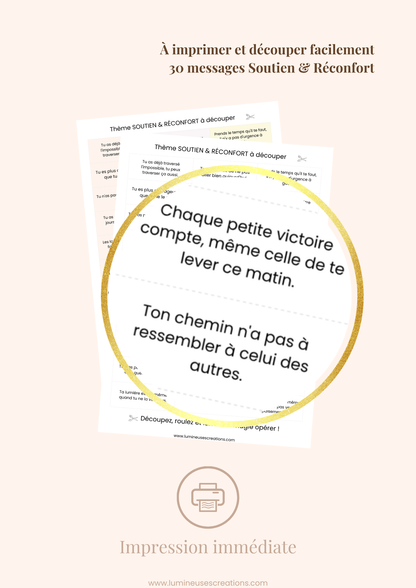 SOUTIEN & RÉCONFORT - 30 messages inspirants (version numérique)