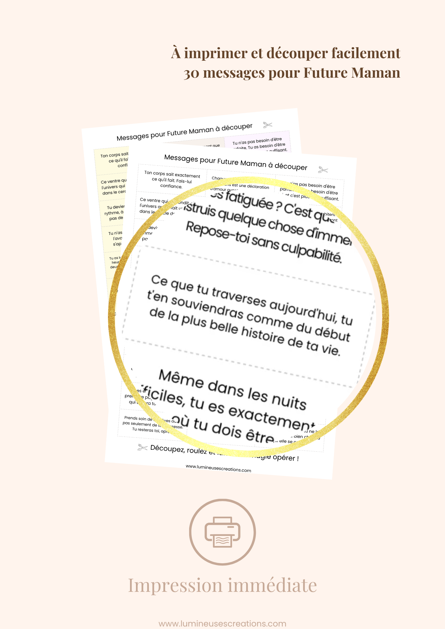 FUTURE MAMAN - 30 messages inspirants (version numérique)