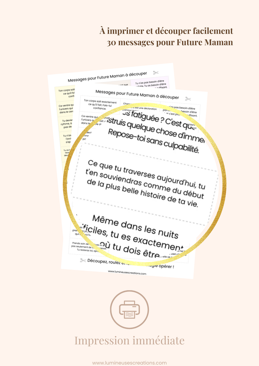 FUTURE MAMAN - 30 messages inspirants (version numérique)