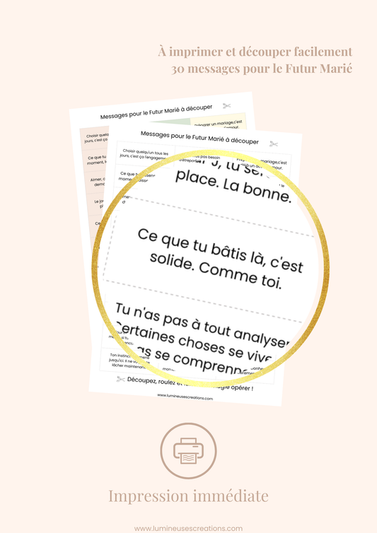 FUTUR MARIÉ - Messages inspirants (version numérique)