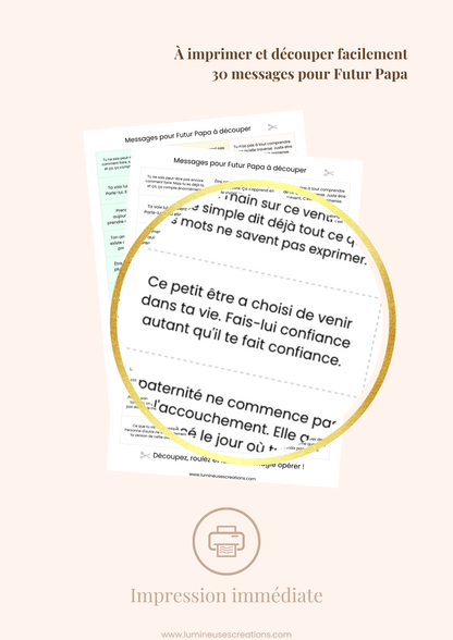 FUTUR PAPA - 30 messages inspirants (version numérique)