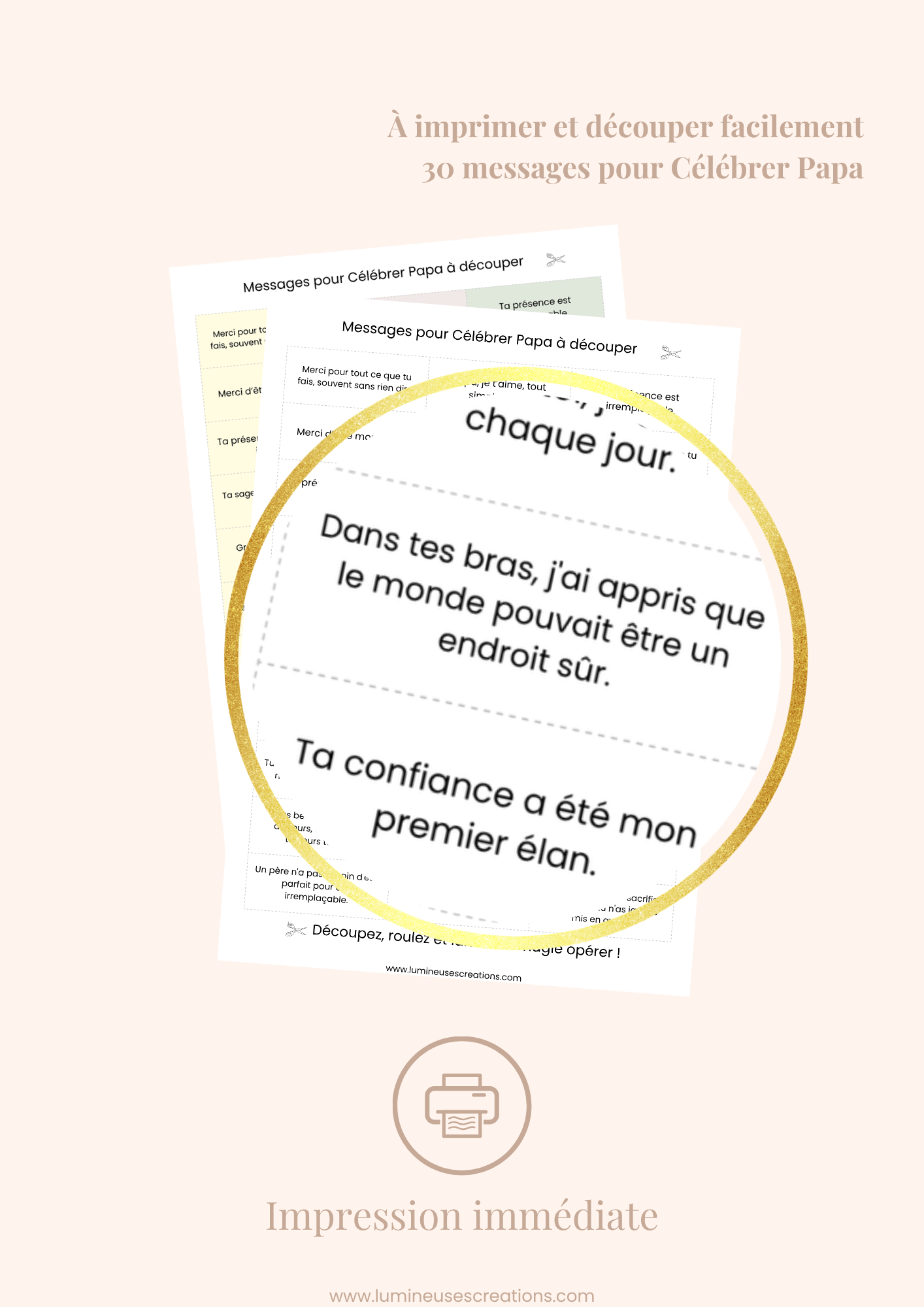 CÉLÉBRER PAPA - 30 messages inspirants (version numérique)