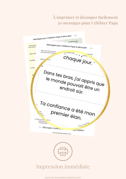 CÉLÉBRER PAPA - 30 messages inspirants (version numérique)