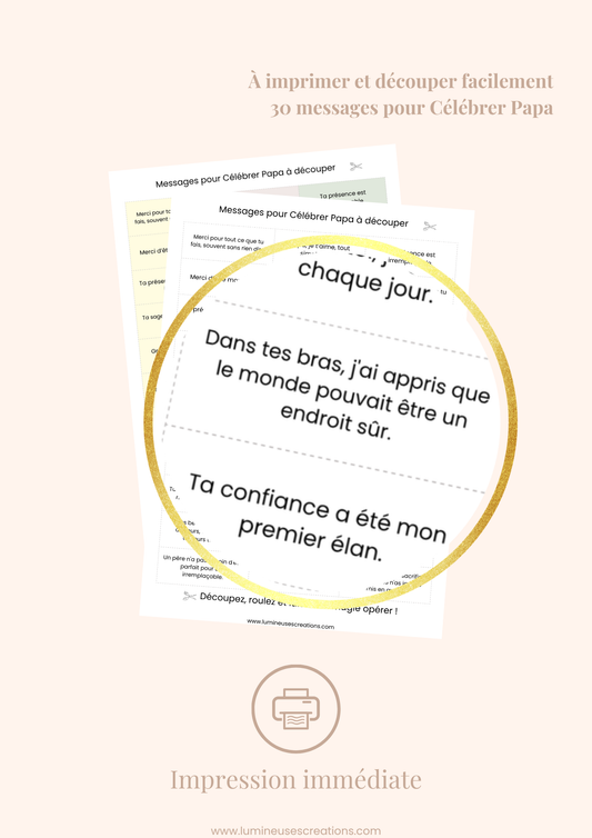 CÉLÉBRER PAPA - Messages inspirants (version numérique)