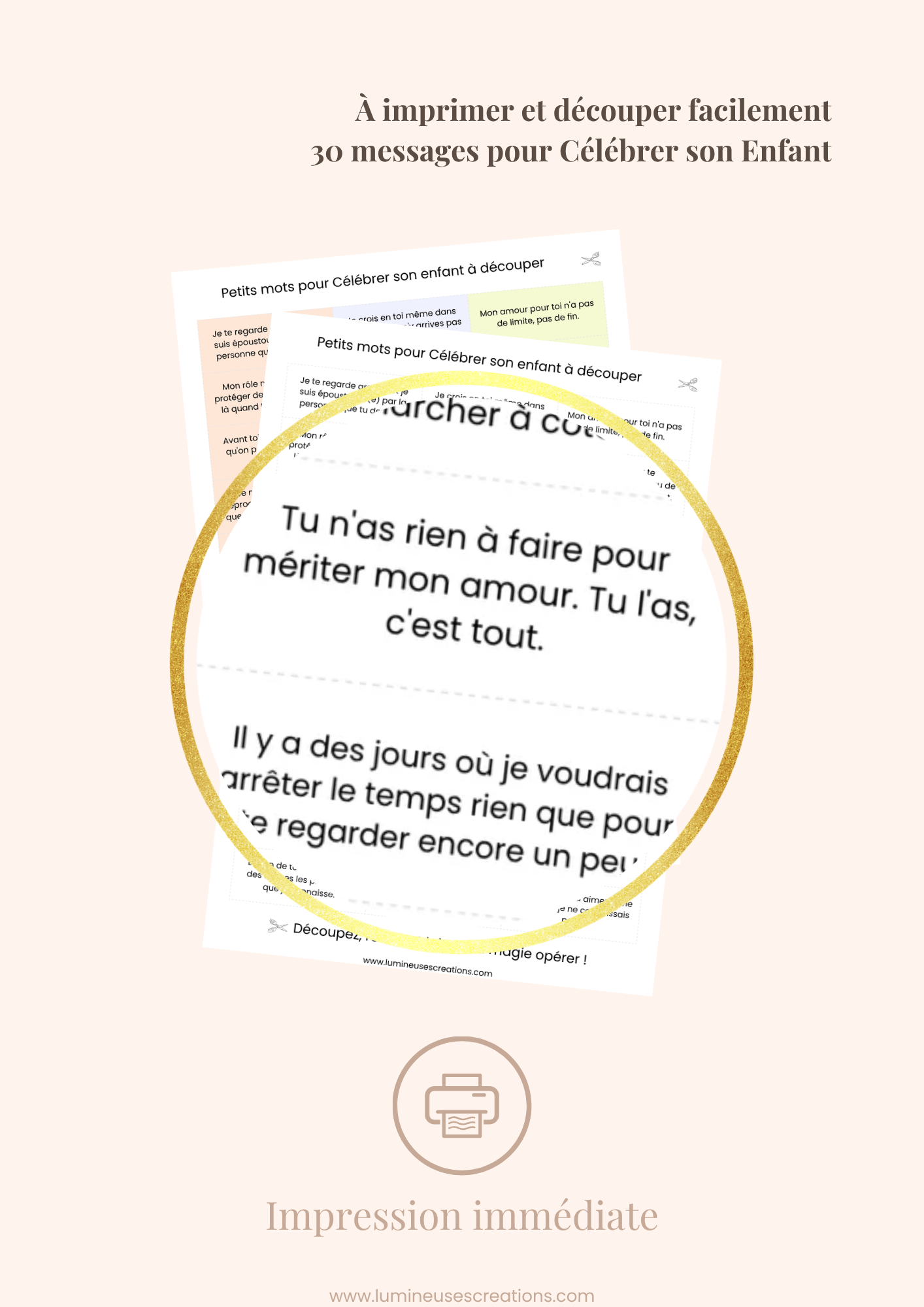 CÉLÉBRER SON ENFANT - 30 messages inspirants (version numérique)