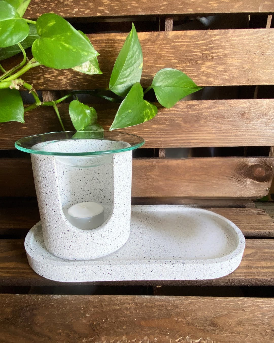 Brûle-parfum artisanal - Effet Granit | DERNIÈRES PIÈCES !