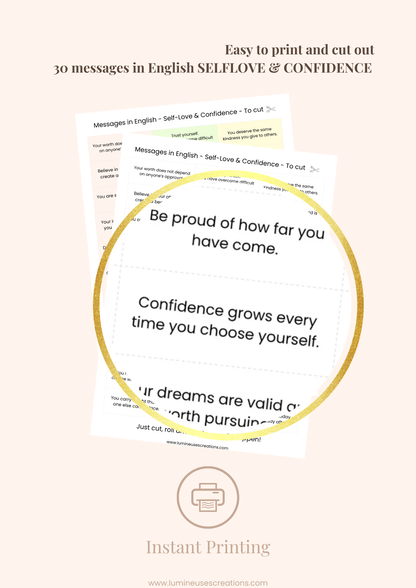 SELF-LOVE & CONFIDENCE - 30 inspirational messages (digital version) | Download