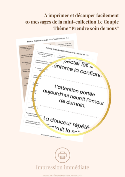PRENDRE SOIN DE NOUS - Messages inspirants (version numérique)