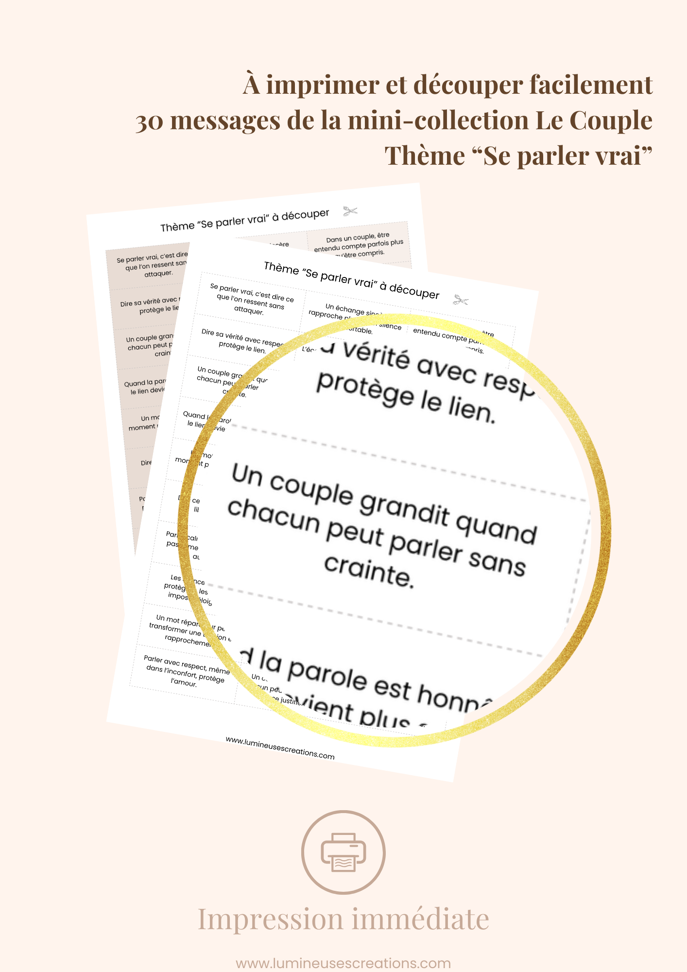SE PARLER VRAI - Messages inspirants (version numérique)