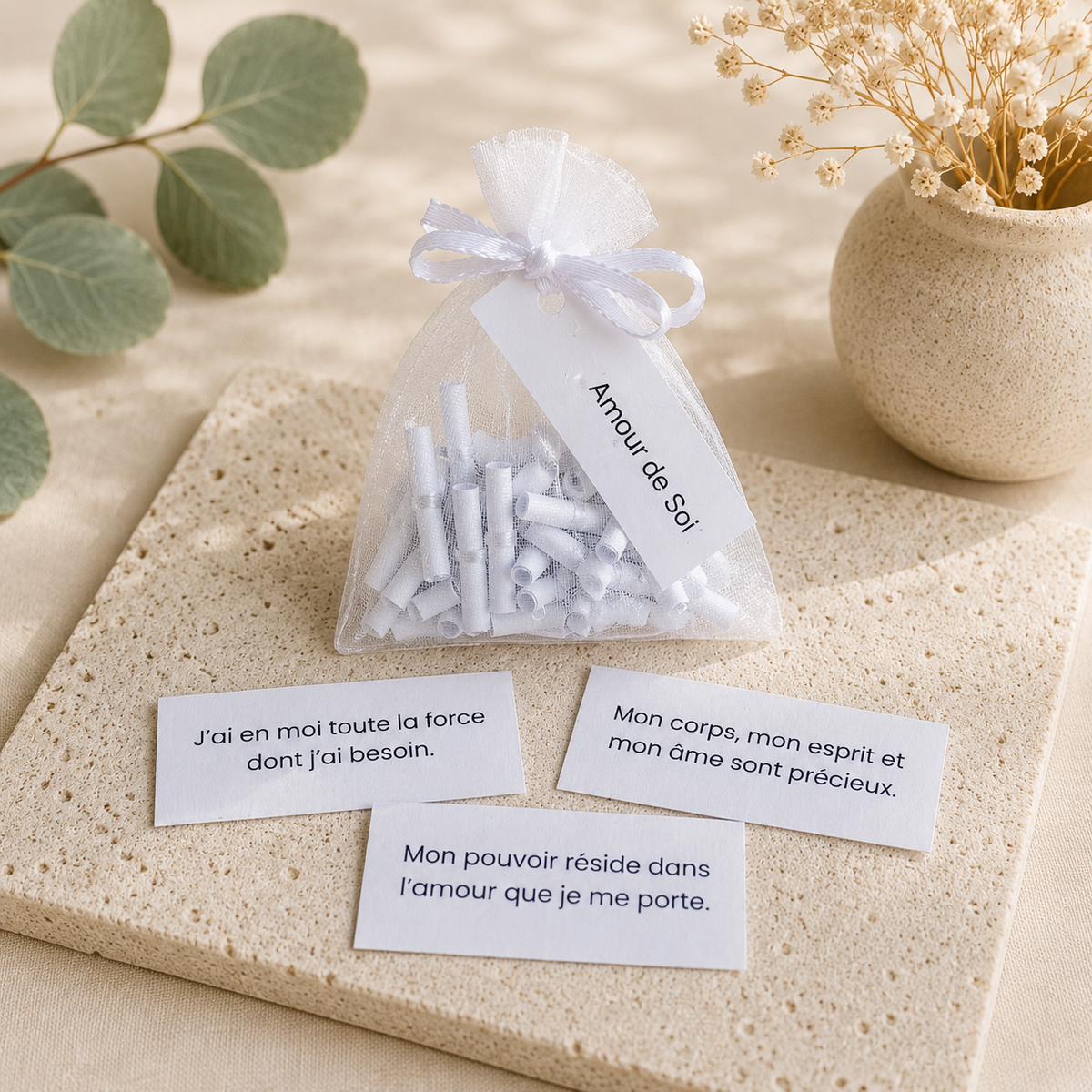 AMOUR DE SOI - Sachet 30 messages inspirants à piocher