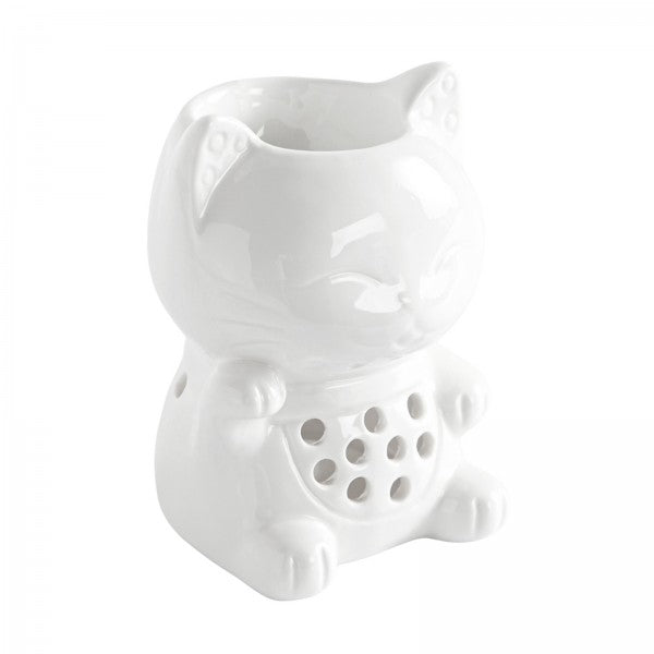 Brûle-parfum en céramique - Chat
