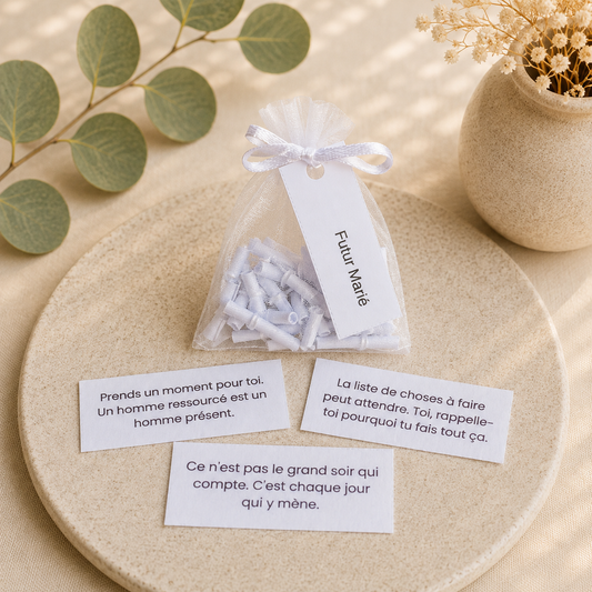 FUTUR MARIÉ - Sachet 30 messages inspirants à piocher