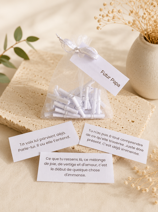 FUTUR PAPA - Sachet 30 messages inspirants à piocher